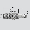 DPC M18 PNP NO+NF P5mm noyé 69(55)mm Laiton 10-35Vdc / M12 4P