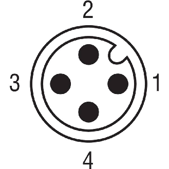 DPI M12 PNP NO+NF P4mm non noyé lg65(33)mm Laiton 10-30Vdc / M12 4P-Lire la description
