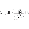 DPI M12 PNP NO+NF P4mm non noyé lg65(33)mm Laiton 10-30Vdc / M12 4P