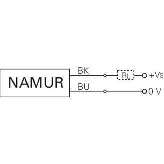 DPI Rect. 2 fils NAMUR P1,5mm noyé 8x8x25mm 5-30Vdc / Câble 2m-Lire la description