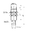 DPI M18 PNP NF P8mm non noyé lg60mm 10-30Vdc -40+80°C / M12 4P
