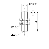 DPI M12 PNP NO P6mm noyé lg40mm Laiton 6-36Vdc / Câble 2m