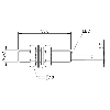 DPI M08 PNP NF P1,5mm noyé lg35mm Inox 10-30Vdc / Câble 5m PUR