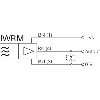 DPI M12 ANA 1-9Vdc P1-1,5mm noyé lg50(40)mm 14-30Vdc / Câble 2m