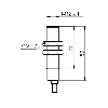 DPI M12 ANA 1-9Vdc P1-1,5mm noyé lg50(40)mm 14-30Vdc / Câble 2m