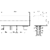 DPI Rect. PNP NO P30mm non noyé 100x35x35mm Plast. / M12A 4P