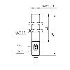 DPC M12 PNP NO P4mm noyé Pot. lg60(40)mm Laiton / Câble 2m