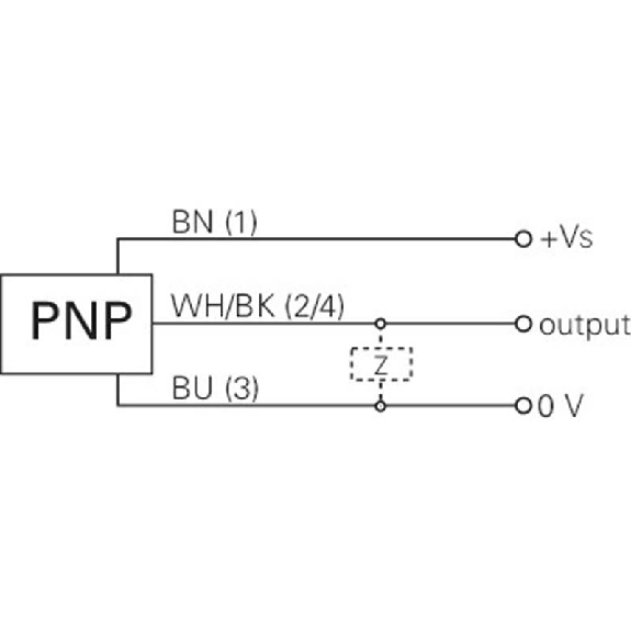 DPI M05 PNP NO P1.6mm noyé 24(14)mm Acier 10-30Vdc / M05 4P-Lire la description