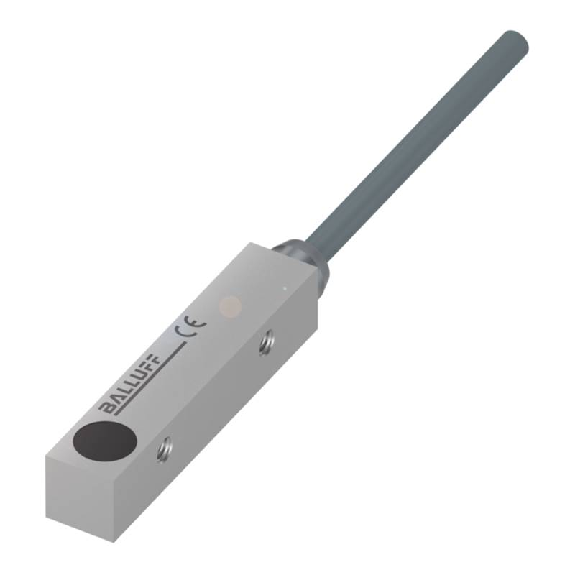 DPI Rect. PNP NF P2mm noyé 8x8x40mm Zinc 10-30Vdc / Câble 2m PUR-Lire la description
