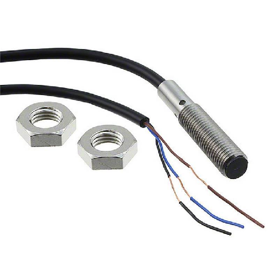 DPI M08 NPN NO P2mm noyé lg42(27)mm Inox / Câble 5m-Lire la description