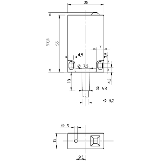 Cap.35x57x15,NPN-NO+NF,Cable,Sch/Nsch-LD-Lire la description