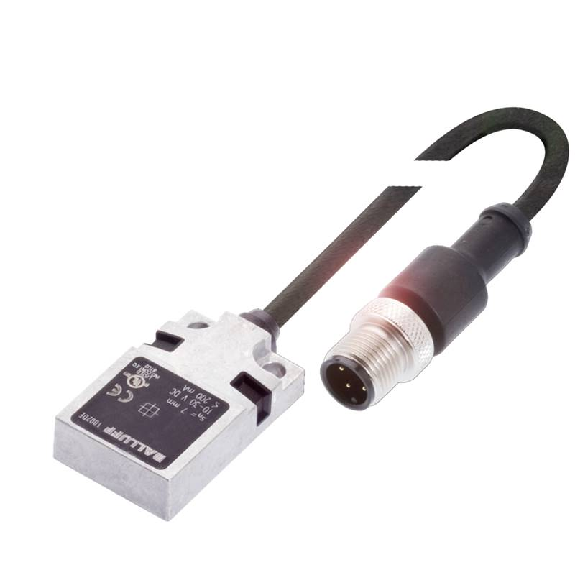 DPI Rect. PNP NO+NF P7mm noyé 20x8x32mm 10-30Vdc / M12 4P+C0.5m-Lire la description