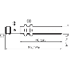 DPI M12 PNP NO+NF P4mm noyé lg65(48)mm Laiton 10-30Vdc / M12 4P