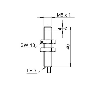 DPI M08 PNP NF P3mm noyé lg40mm Métal 6-36Vdc IP67 / Câble 2m