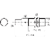 DPI M18 PNP NO+NF P8mm noyé lg64(48)mm Laiton 10-30Vdc / M12 4P
