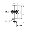 DPI M18 NPN NO P8mm noyé lg60(45)mm Laiton 10-30Vdc / M12 4P
