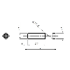 DPI M12 PNP NO P4mm non noyé 64,8(37,7)mm Laiton 10-30Vdc M12 4P