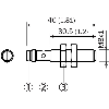 DPI M08 PNP NO P2mm noyé 46(30.5)mm Inox V2A / M08 3P