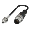 DPI M05 PNP NO P1,5mm noyé 27mm Inox 10-30Vdc / M12 4P+C0.5m PUR