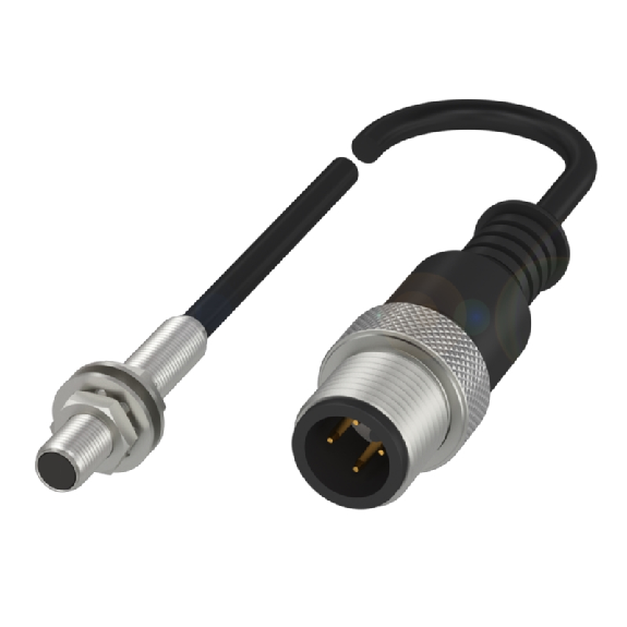 DPI M05 PNP NO P1,5mm noyé 27mm Inox 10-30Vdc / M12 4P+C0.5m PUR-Lire la description