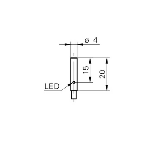 DPI D04 PNP NO P1mm noyé lg20mm 10-30Vdc / Câble 2m-Lire la description