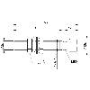 DPI M08 PNP NO P2mm noyé lg58(43,5)mm Inox 10-30Vdc / M12 4P