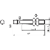 DPI M08 PNP NF P1,5mm noyé lg50(35,3)mm Laiton 10-30Vdc/ M08 3P