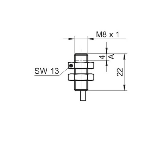 DPI M08 ANA 0-10Vdc P0-3mm quasi-noyé lg22mm 12-36Vdc / Câble 2m-Lire la description