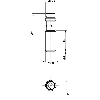 DPI M08 NPN NF P2mm noyé 29,4(16)mm Inox 10-30Vdc M08 3P