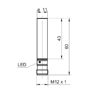 DPI D11 PNP NO P4mm noyé lg60mm Inox 10-30Vdc WD / M12 4P-Lire la description