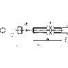 DPI M08 PNP NO P1.5mm noyé lg60(38)mm Laiton 10-30Vdc / M12 4P