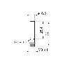 DPI D6.5 PNP NO P2mm noyé lg36(25.4)mm Laiton 10-30Vdc / M08 3P