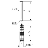 DPI D6,5 NPN NF P2mm noyé lg40mm 10-30Vdc / M08 3P+C0.2m