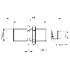 DPI M18 2 fils AC NO P8mm non noyé 83,5(48)mm Laiton 20-250V / M12 4P