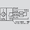 DPI Ex M30 NPN NO+NF P10mm noyé 70mm / Câble 2m