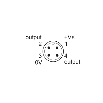 DPI M12 ANA 4-20mA P4mm noyé 50(35)mm Laiton / M12 4P-Lire la description