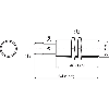 DPI M18 NPN NO P8mm noyé lg64(48)mm Laiton 10-30Vdc / M12 4P