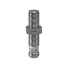 DPI M12 PNP NO P4mm quasi-noyé lg50mm tout Inox 10-30Vdc / M12 4P