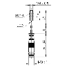 DPI D04 PNP NF P0,8mm noyé lg22mm 10-30Vdc / M08 3P+C0.2m PUR