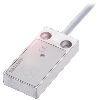 DPI Rect. PNP NO P5mm noyé 25x50x10mm Alu 10-30Vdc / Câble 3m PVC