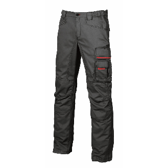 U-Power - Pantalon de travail noir SMILE-Lire la description