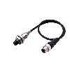DPI M12 PNP NO P10mm non noyé IO-Link COM3 47mm Laiton M12 4P+C0.3m