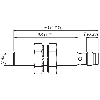 DPI M08 NPN NO P2mm noyé IO-Link 50(38)mm Inox V2A +100°C / M08 3P