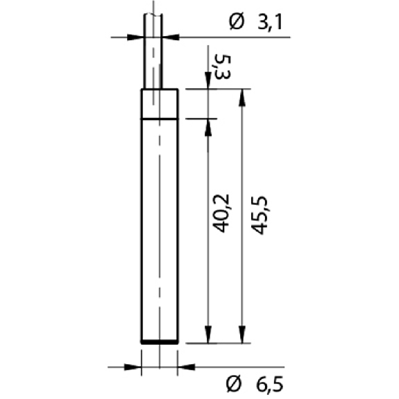 DPI D6,5 NPN NO P1,5mm noyé / Câble 2m-Lire la description