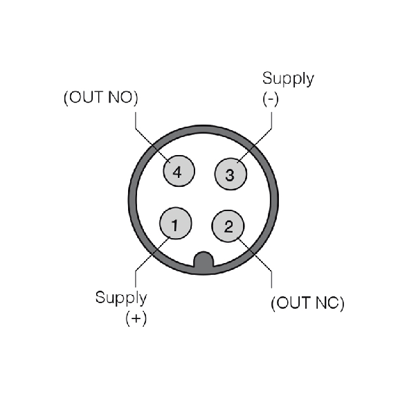 DPC M18 PNP NO+NF P12mm non noyé 91.5(52.3)mm Plast. / M12 4P-Lire la description