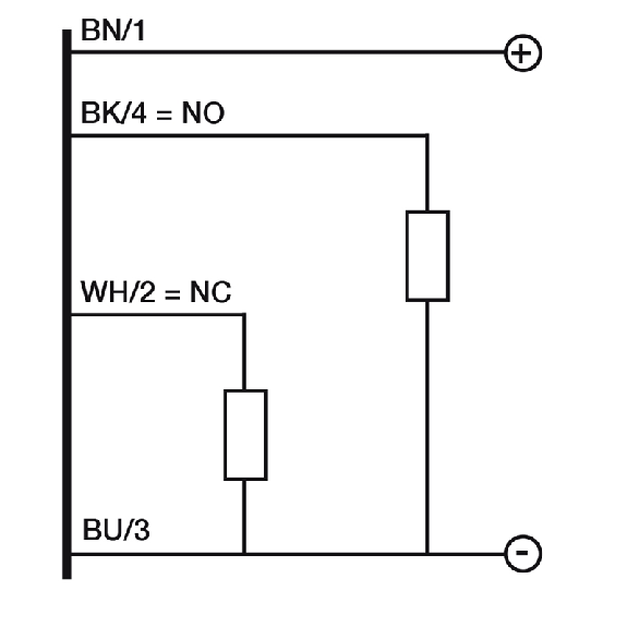 DPC M18 PNP NO+NF P12mm non noyé 91.5(52.3)mm Plast. / M12 4P-Lire la description