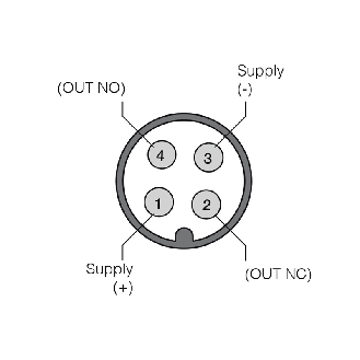 DPC M18 PNP NO+NF P12mm non noyé 91.5(52.3)mm Plast. / M12 4P-Lire la description