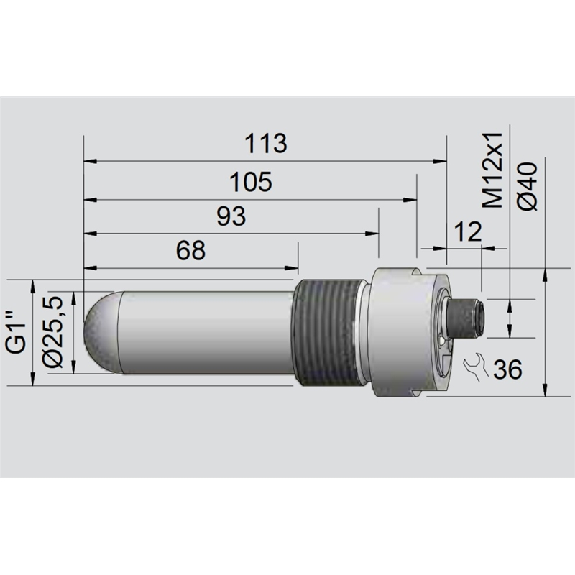 DPC D26/G1 PNP NO+NF P20mm non noyé 113mm PTFE 10-35Vdc / M12 4P-Lire la description