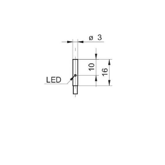 DPI D03 PNP NO P1mm noyé Métal 6-30Vdc / Câble 2m-Lire la description
