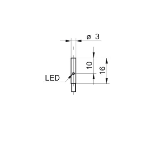 DPI D03 PNP NO P1mm noyé Métal 6-30Vdc / Câble 2m-Lire la description